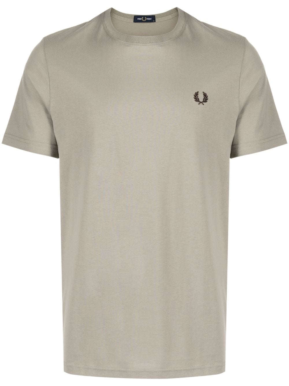 FRED PERRY RINGER LOGO-EMBROIDERED T-SHIRT