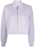 izzue appliquéd zip-up sweatshirt - Purple