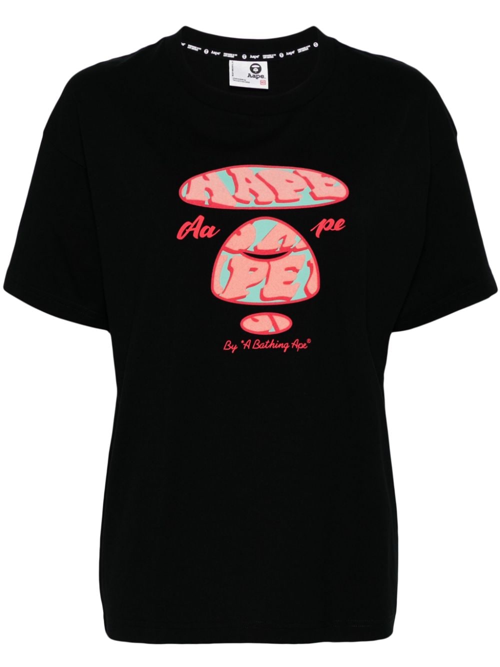 AAPE BY *A BATHING APE® logo-print cotton T-shirt