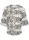 IRO Walia printed linen T-shirt - Black