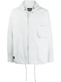 FIVE CM logo-patch hooded jacket - Grey