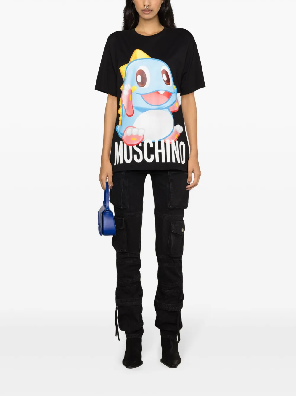 Moschino x Puzzle Bobble katoenen T-shirt - Zwart