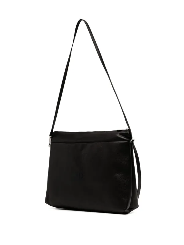 Rick Owens Large Adri Leather Crossbody Bag | Black | FARFETCH