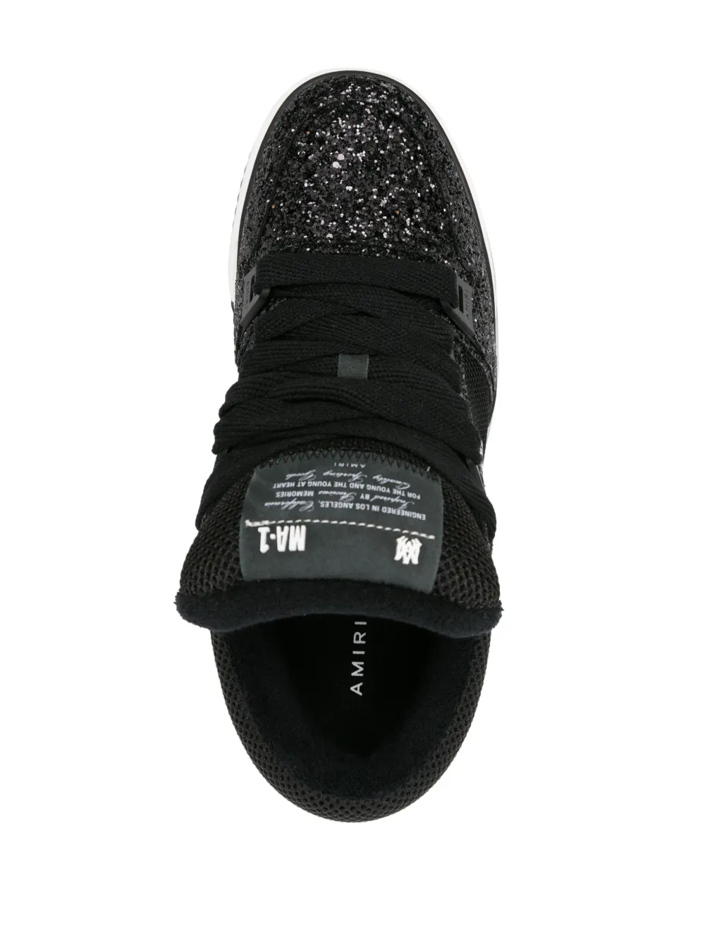AMIRI MA-1 glitter sneakers Zwart