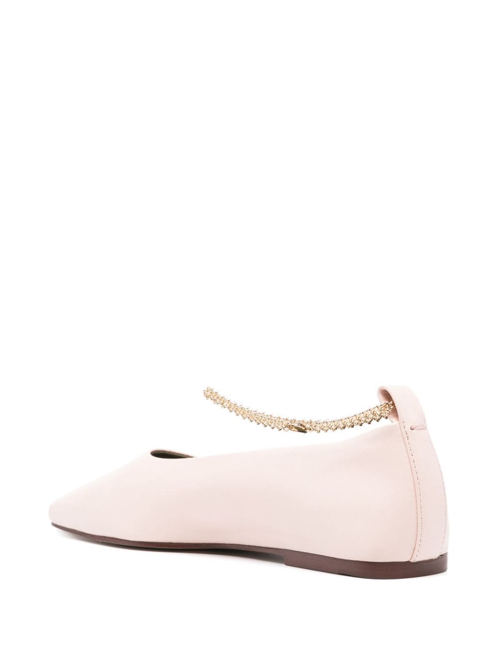 Shop Maria Luca Augusta Leather Ballerina Shoes In Pink