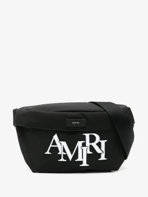 AMIRI Staggered logo-embroidered belt bag