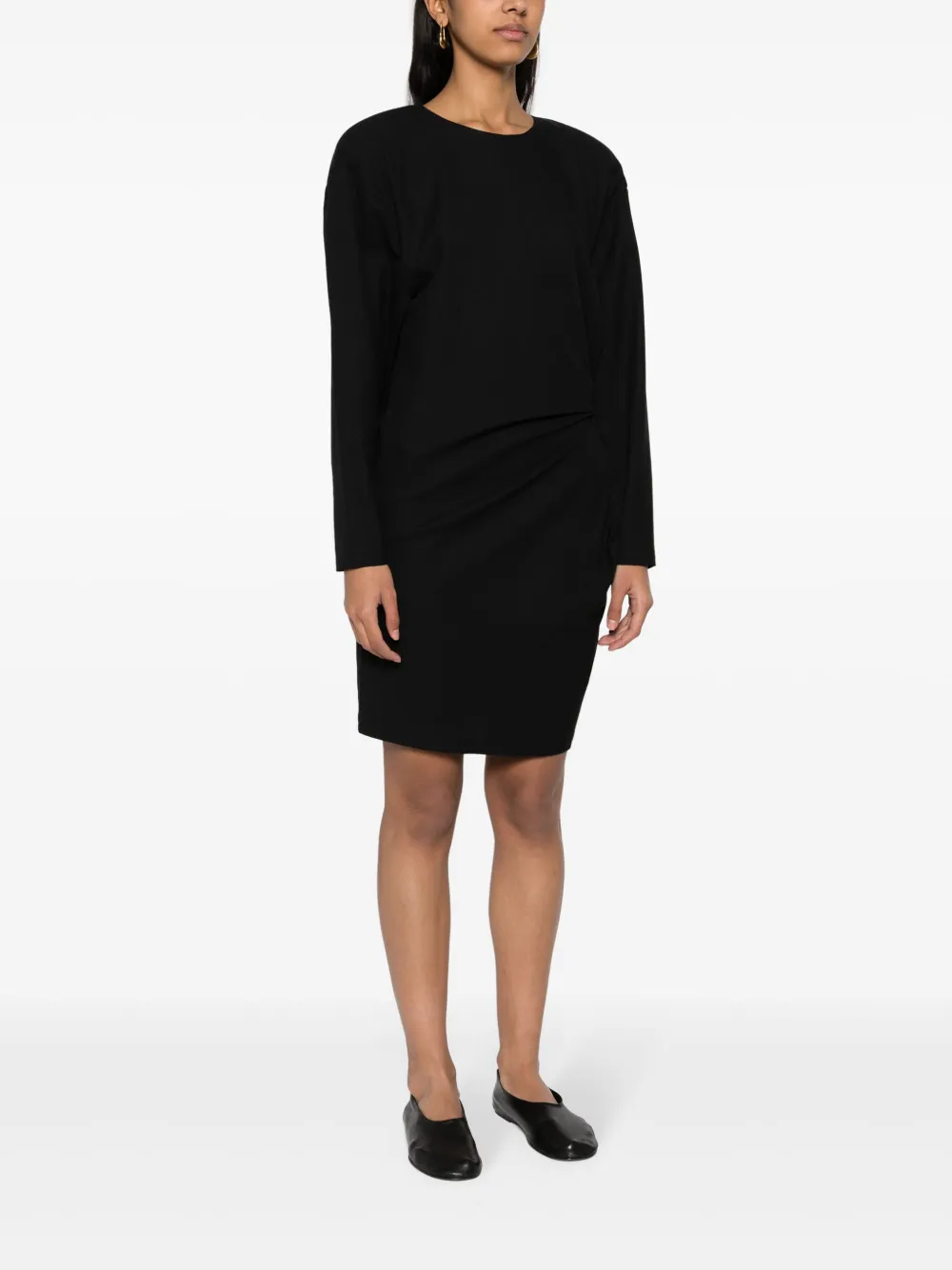 Shop Aeron Rosamund Interwoven Dress In Black