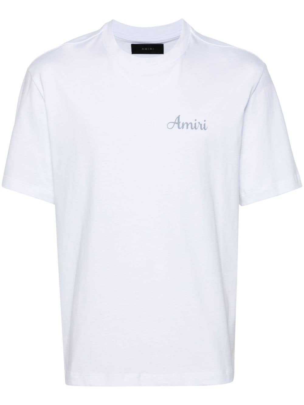 Shop Amiri Lanesplitters Logo-print T-shirt In White