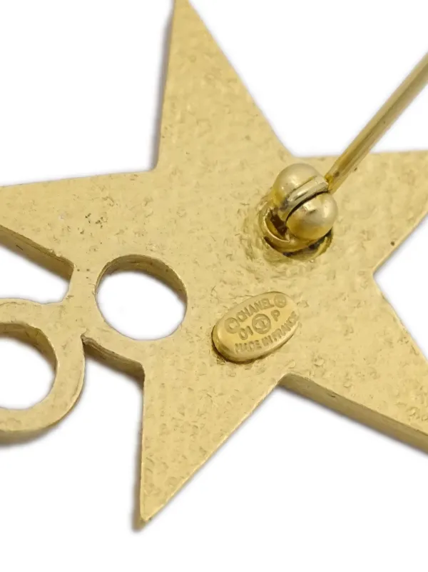 シャネル スター ブローチ ゴールド 1198 made in france CHANEL シャネル ブローチ 星 B24 ゴールドカラー アクセサリー 箱有