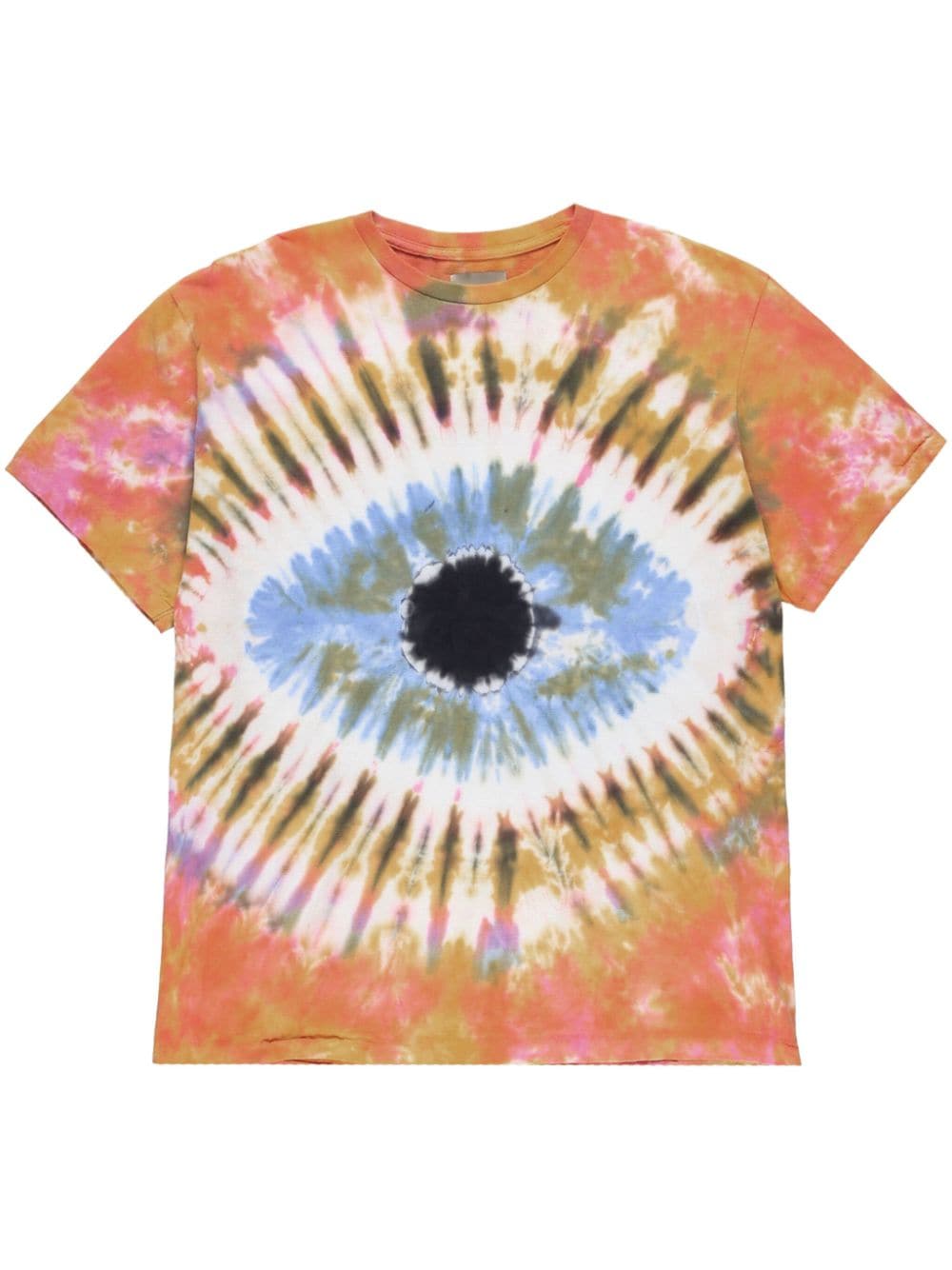 Shop Gallery Dept. Eye Dye Cotton T-shirt In Orange