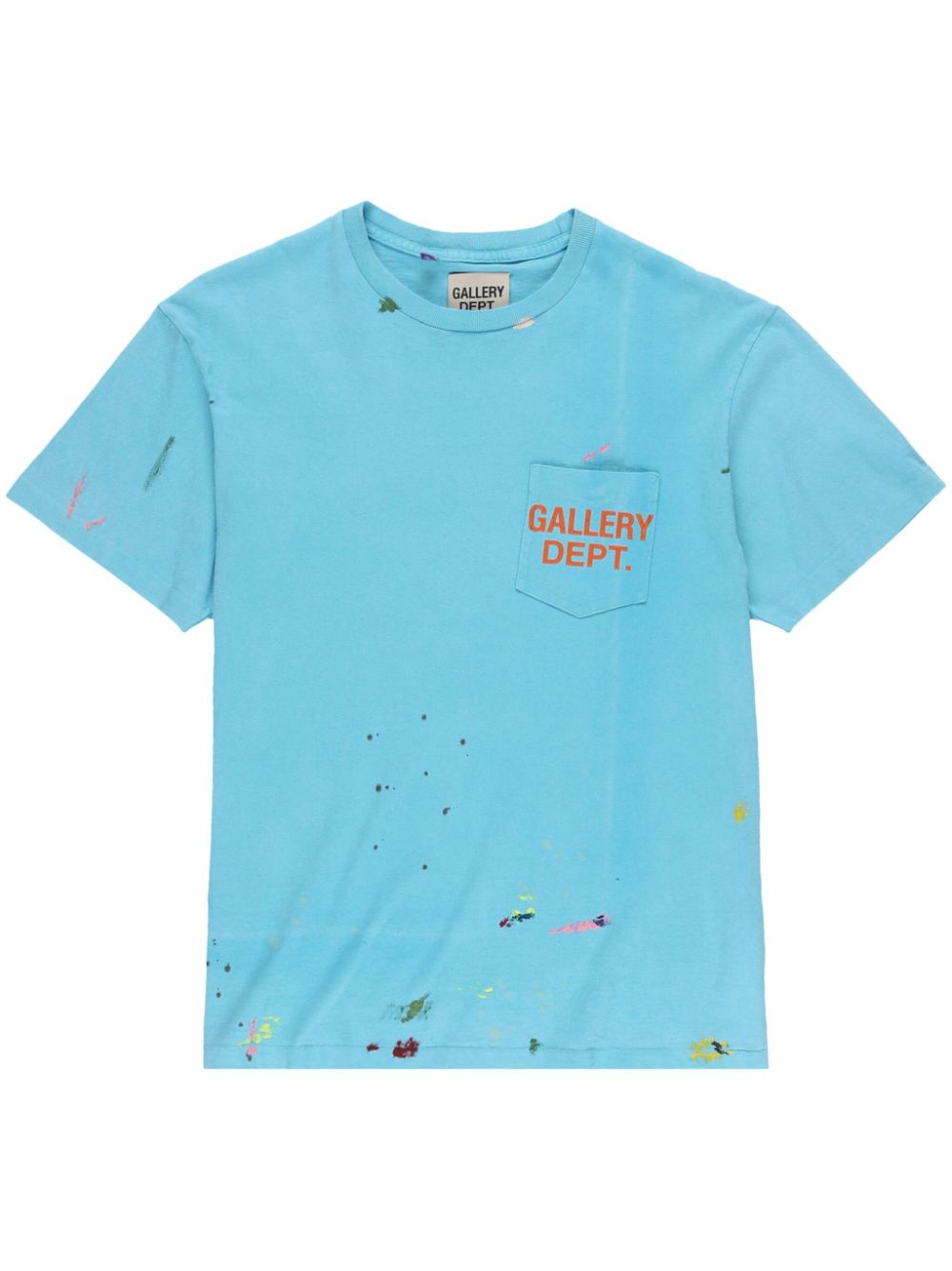 GALLERY DEPT. Vintage Logo Painted cotton T-shirt - Blu