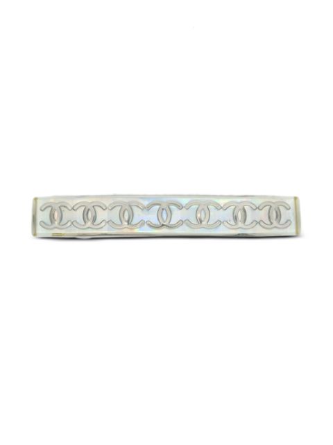 CHANEL 1997 CC-embellished iridescent-effect hair barrette Women