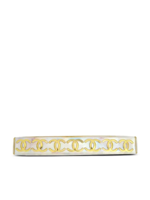 Chanel Pre-owned 1997 Cc-logo Barrette in Neutrals