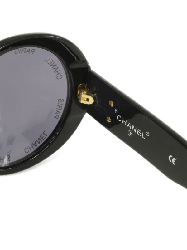 CHANEL Pre-Owned ココマーク オーバルフレーム サングラス