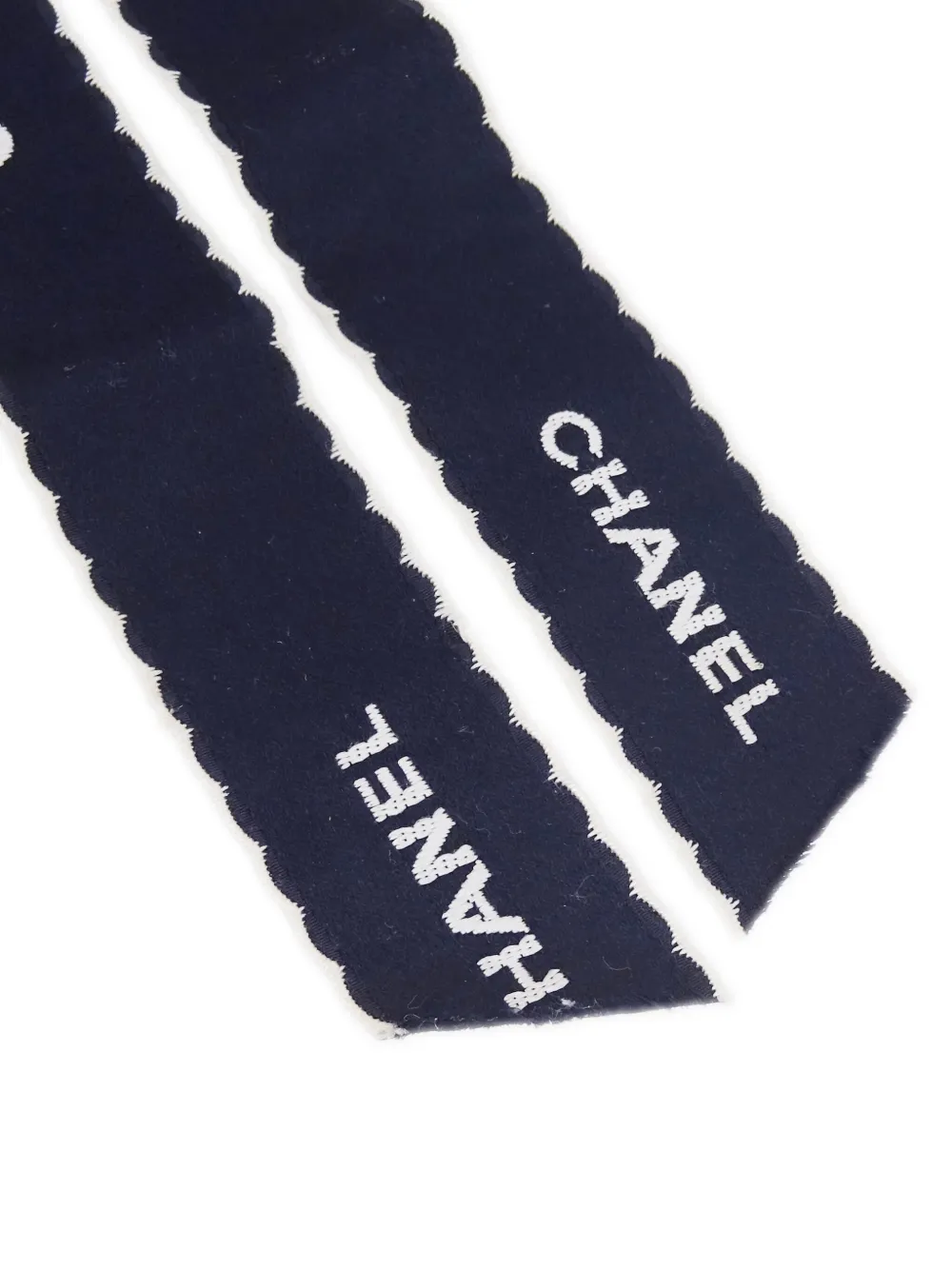 Pre-owned Chanel 1990-2000s Ribbon Bow Brooch In Blue
