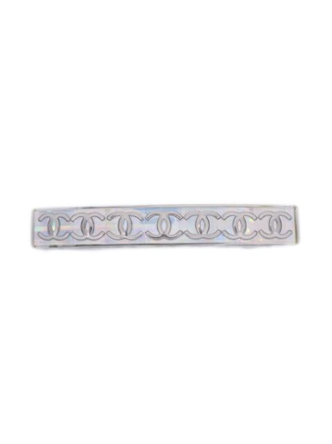 CHANEL 1997 CC-logo silver-plated hair clip Women