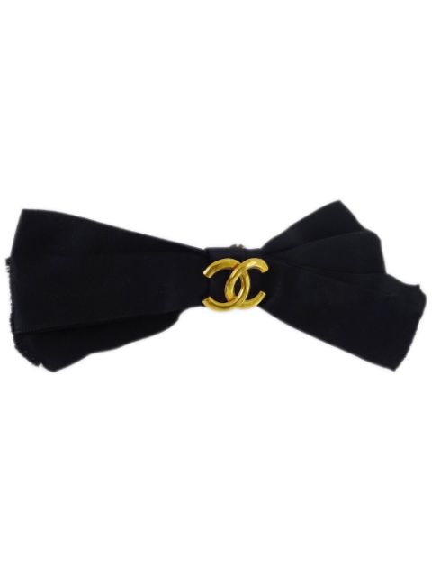 CHANEL CC-logo Bow hair clip Women