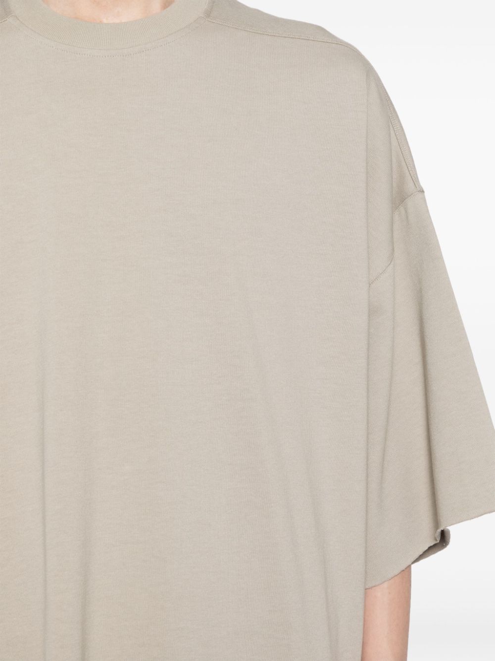 Shop Rick Owens Oversized Cotton T-shirt In Grau