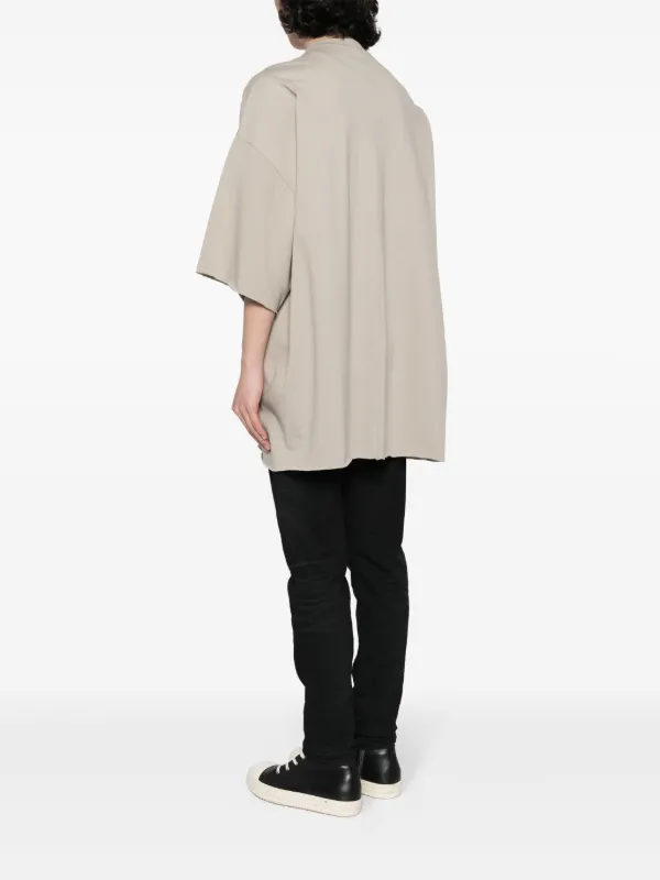 RICK OWENS☆関税込☆オーバーサイズ コットン Tシャツ Rick Owens オーバーサイズ Tシャツ | グレー | FARFETCH JP