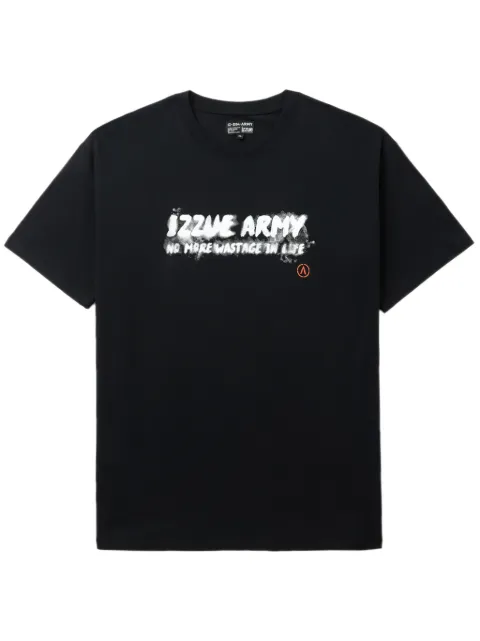 izzue t-shirt en coton à logo imprimé