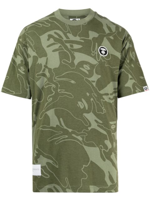 AAPE BY *A BATHING APE camouflage-print Milo cotton T-shirt Men