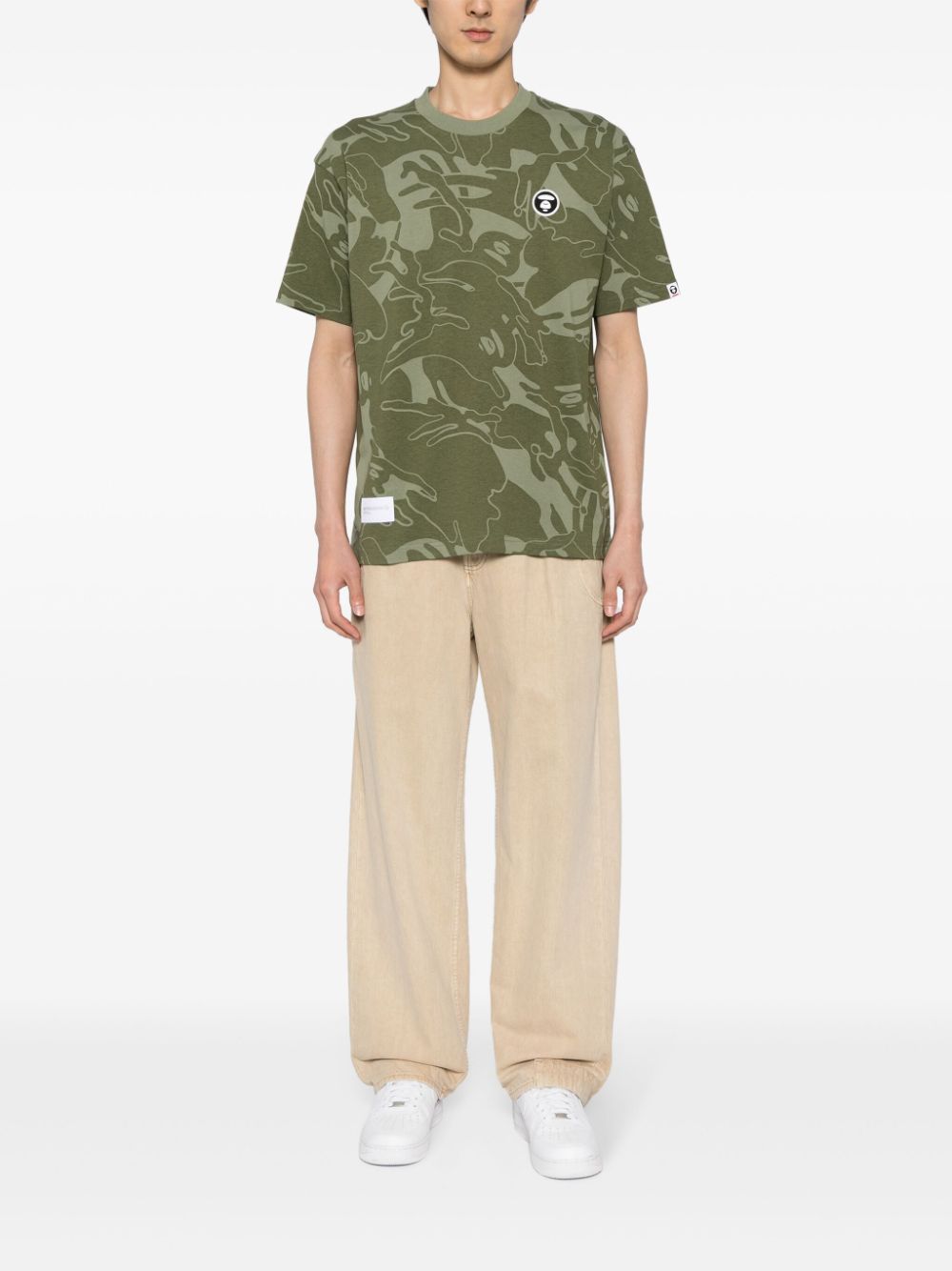 AAPE BY *A BATHING APE camouflage-print Milo cotton T-shirt Men