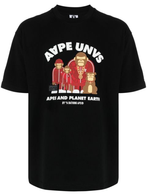 AAPE BY *A BATHING APE AAPE Unus-print cotton T-shirt Men