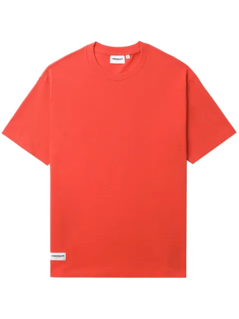 CHOCOOLATE logo-patch cotton T-shirt