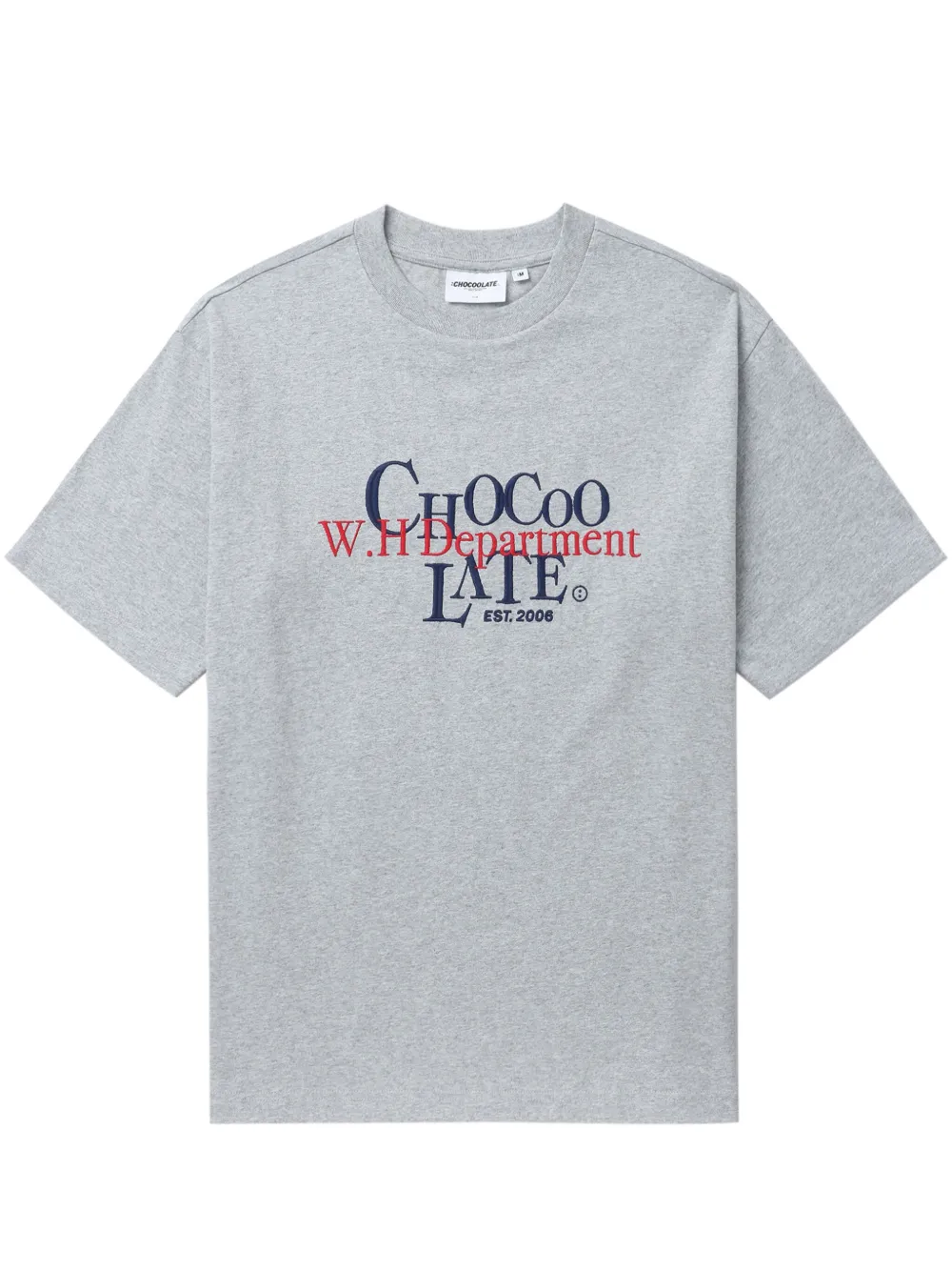 Chocoolate Kids' Logo-embroidered Cotton T-shirt In Grey