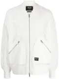 FIVE CM laser-cut cotton jacket - White