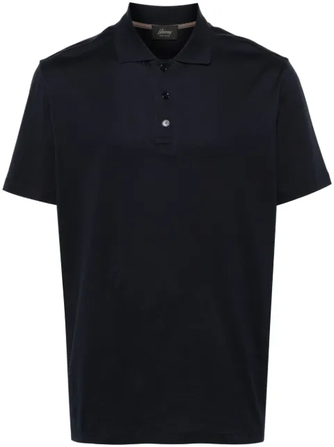 Brioni ribbed cotton polo shirt