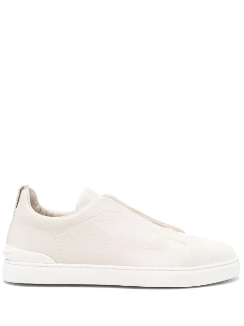 Zegna Triple Stitch leather sneakers