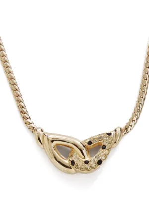 Dior hot sale crystal necklace
