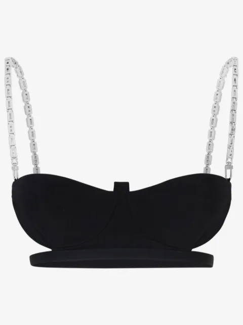 GCDS logo-chain bra top
