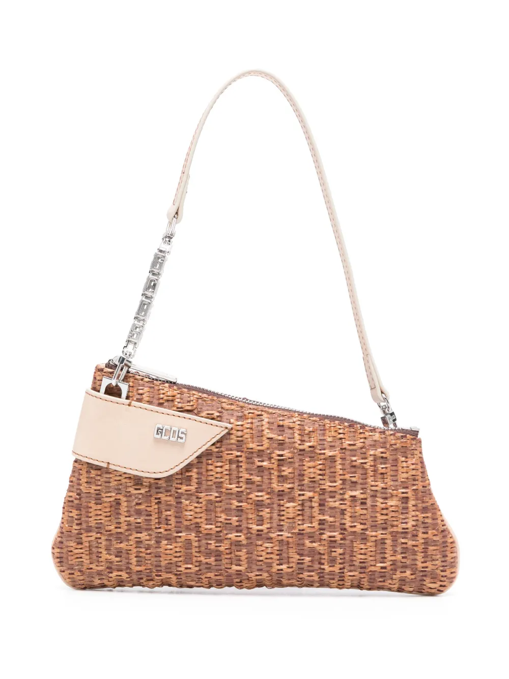 GCDS Borsa a spalla Comma Notte - Marrone