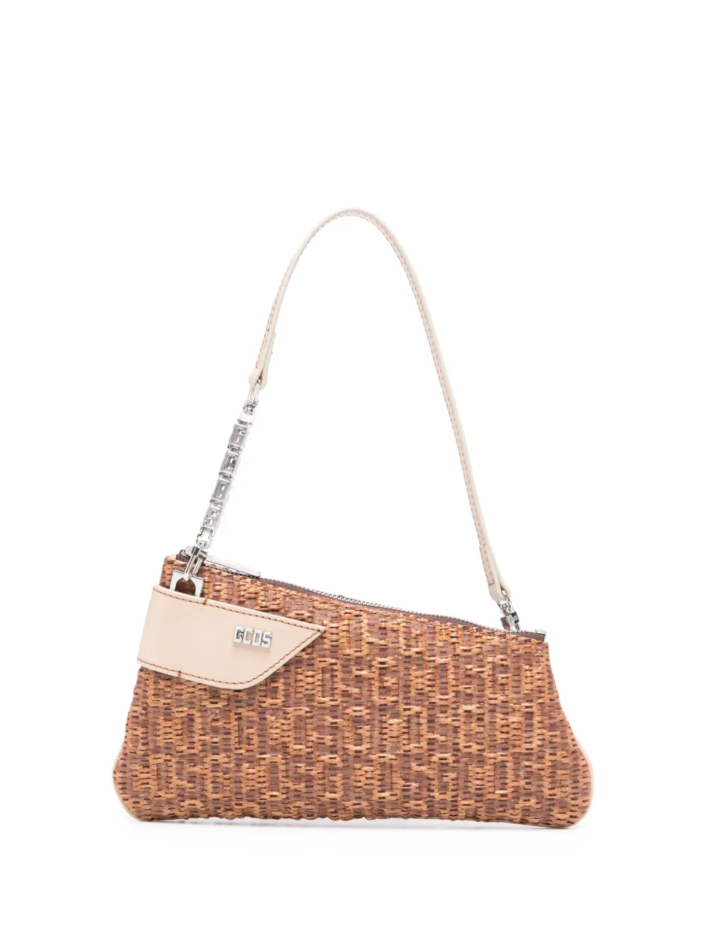 Comma Notte raffia shoulder bag