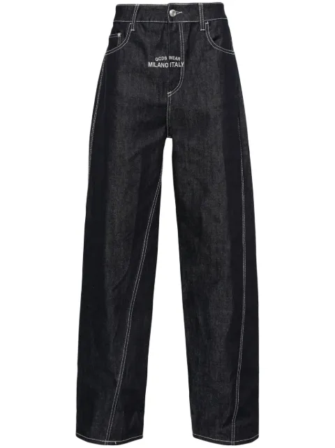 GCDS jeans anchos de mezclilla