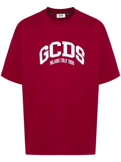 GCDS t-shirt med logotypapplikation