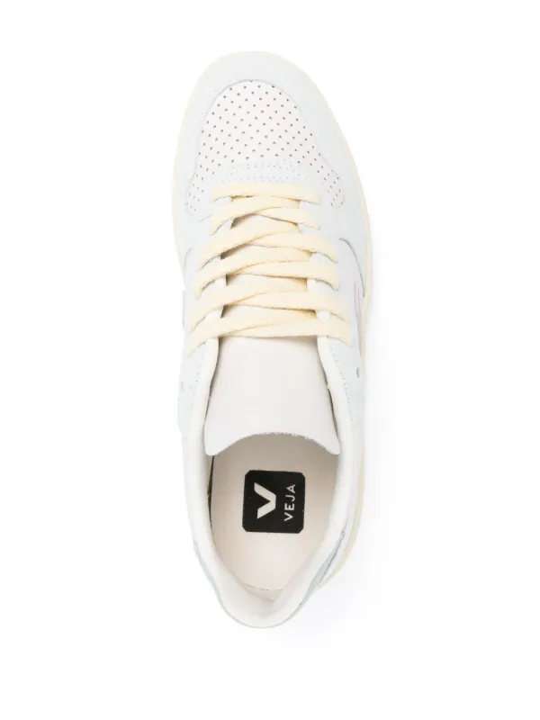 VEJA V-10 ChromeFree® Leather Sneakers | Blue | FARFETCH