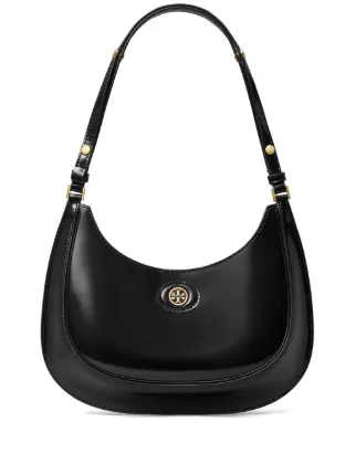 Tory Burch Robinson Shoulder Bag Black FARFETCH IE