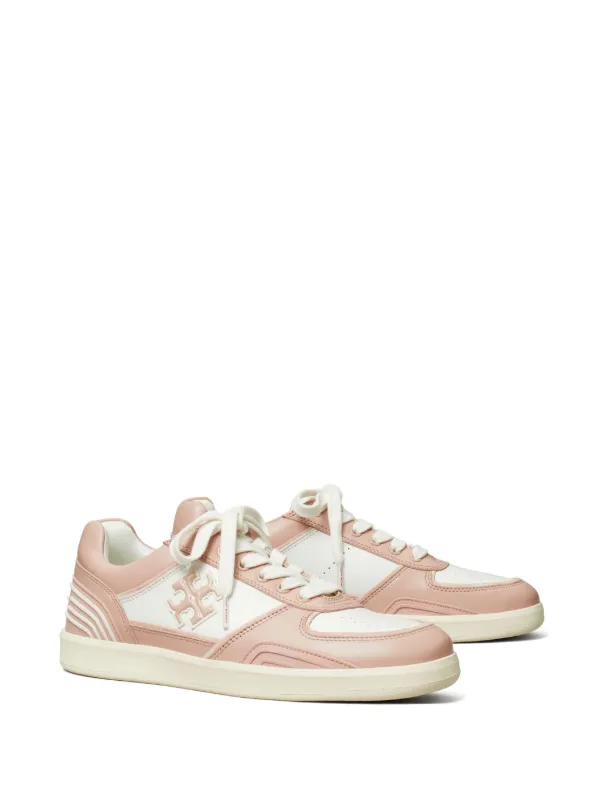 Tory Burch Clover Court Sneakers | Pink | FARFETCH