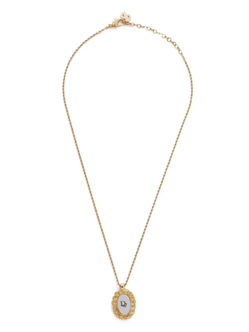 Collier à pendentif logo (années 1995) - Christian Dior Pre-Owned - Modalova