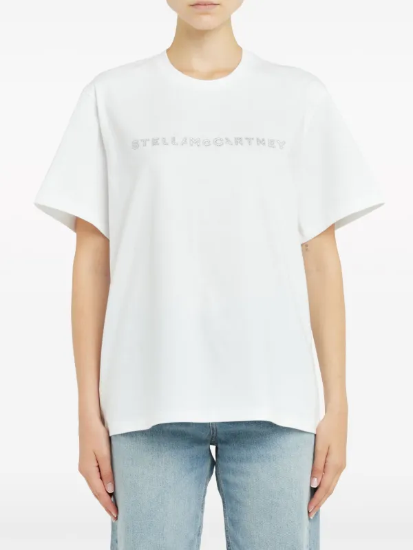 Stella McCartney ビジューロゴ Tシャツ - Farfetch