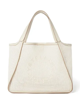 Stella McCartney logo-embroidered Mesh Tote Bag - Farfetch