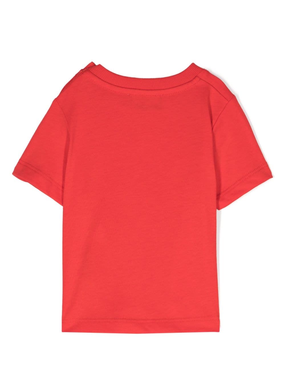 Shop Moschino Teddy Bear Cotton T-shirt In Red