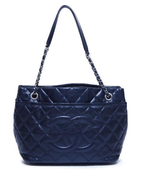 CHANEL 2012-2013 CC diamond-quilted tote bag Women