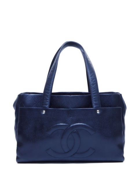 HOT SALE CHANEL 2008-2009 CC-stitch tote bag Women