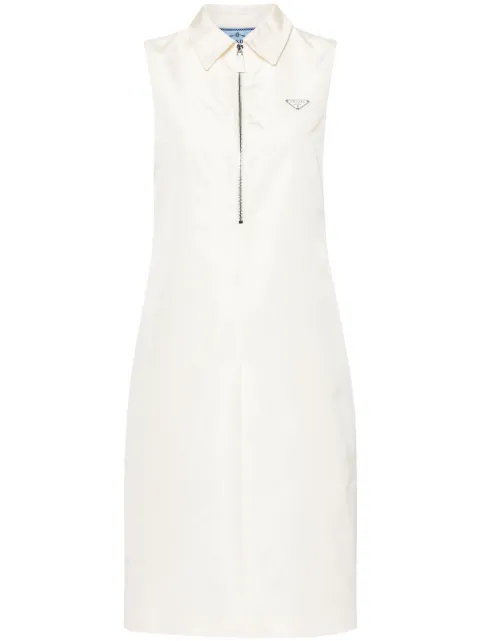 Prada vestido con logo triangular