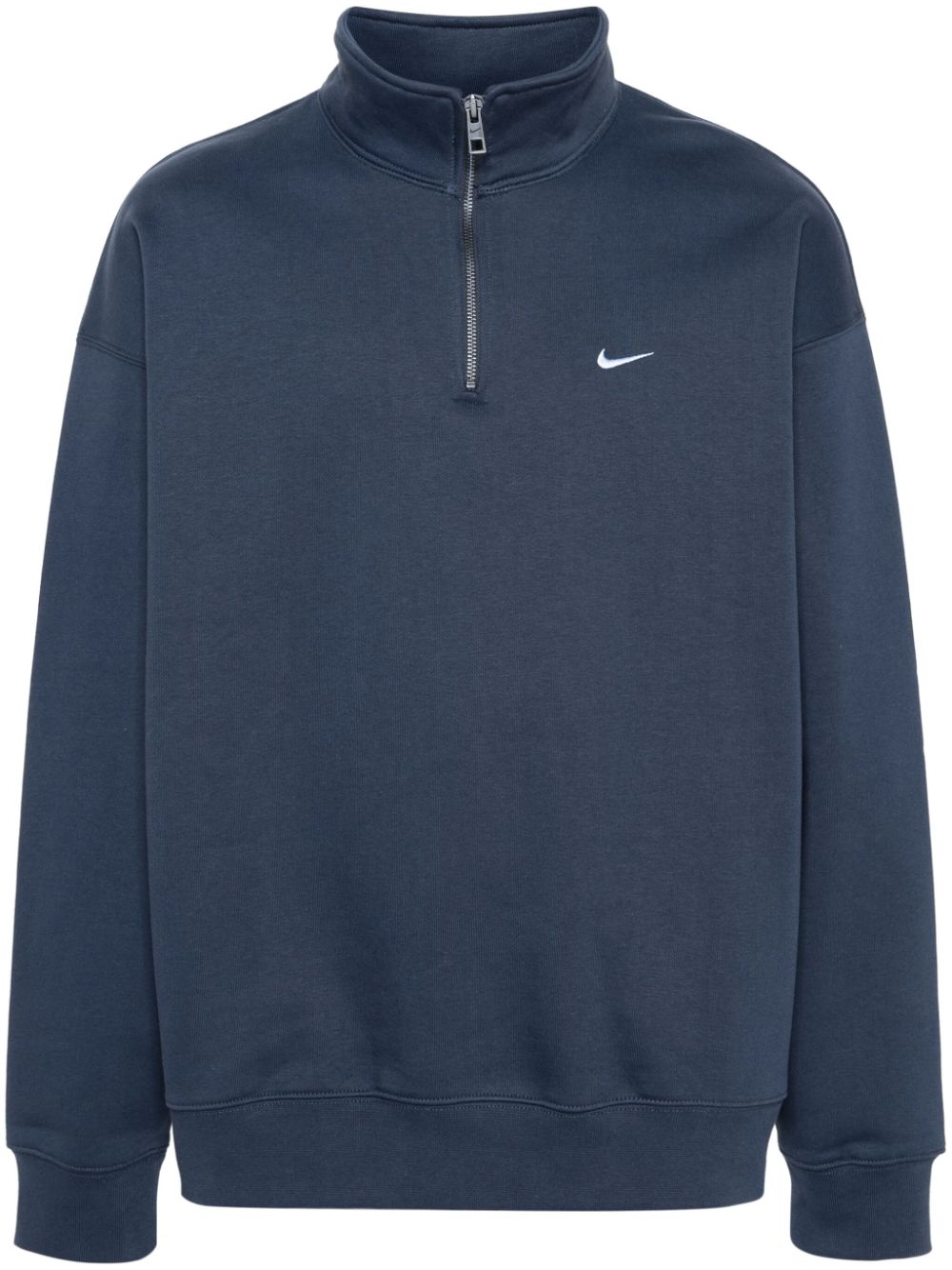 Shop Nike Solo Swoosh Sweatshirt In Blue