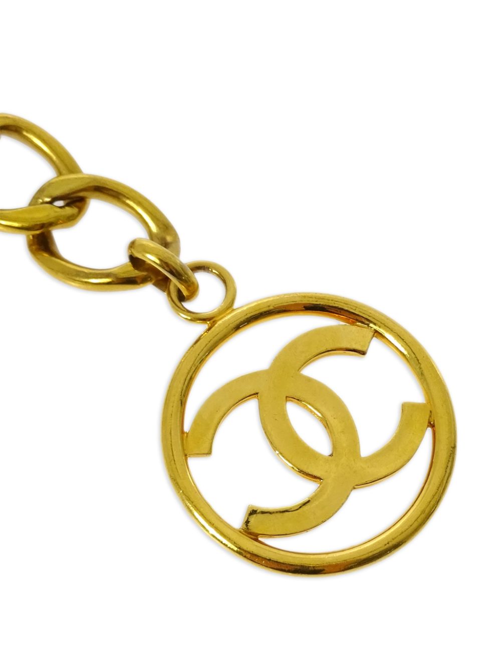 CHANEL Pre-Owned 1993 riem met ketting - Goud